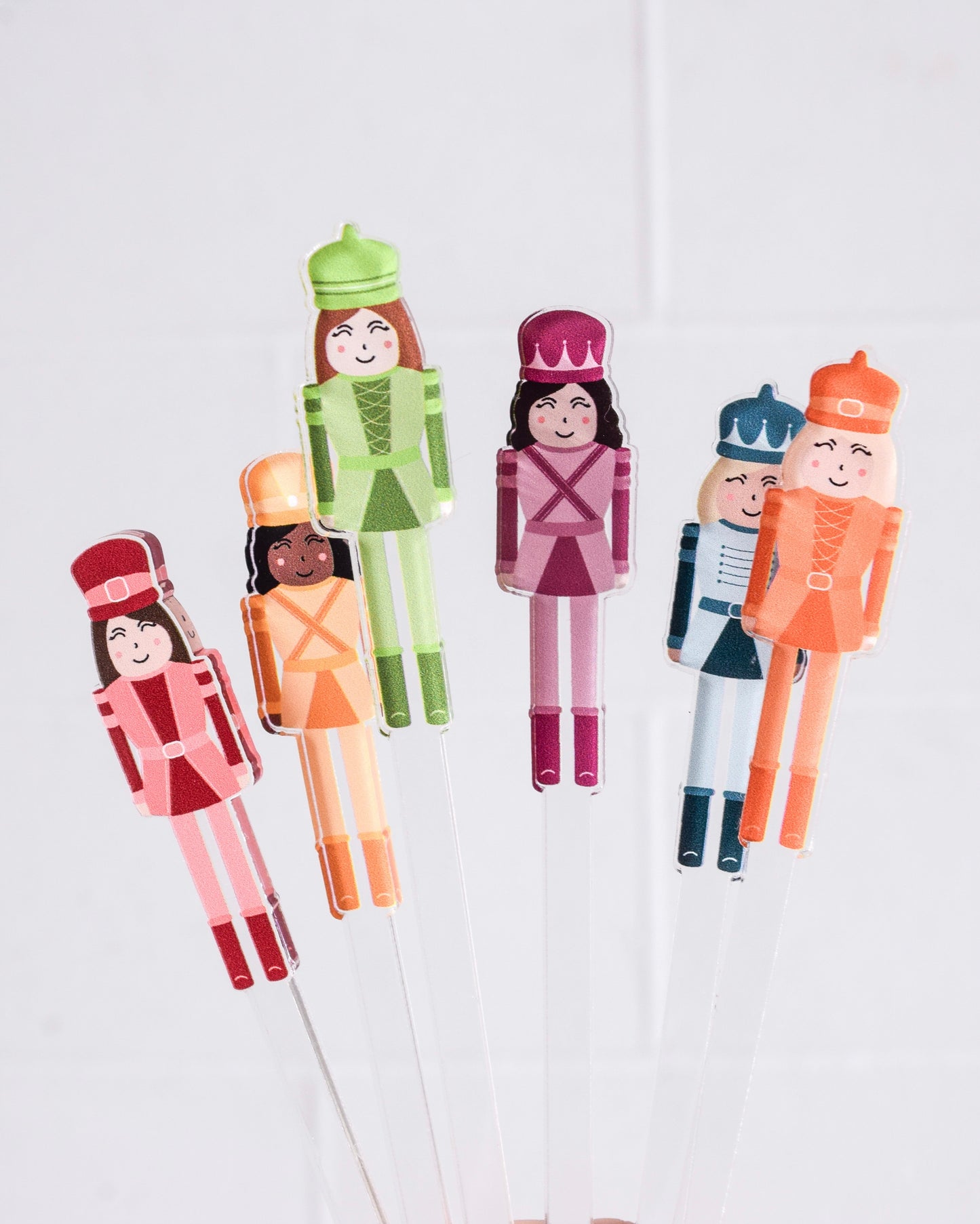 Nutcracker Stir Sticks Set of 6