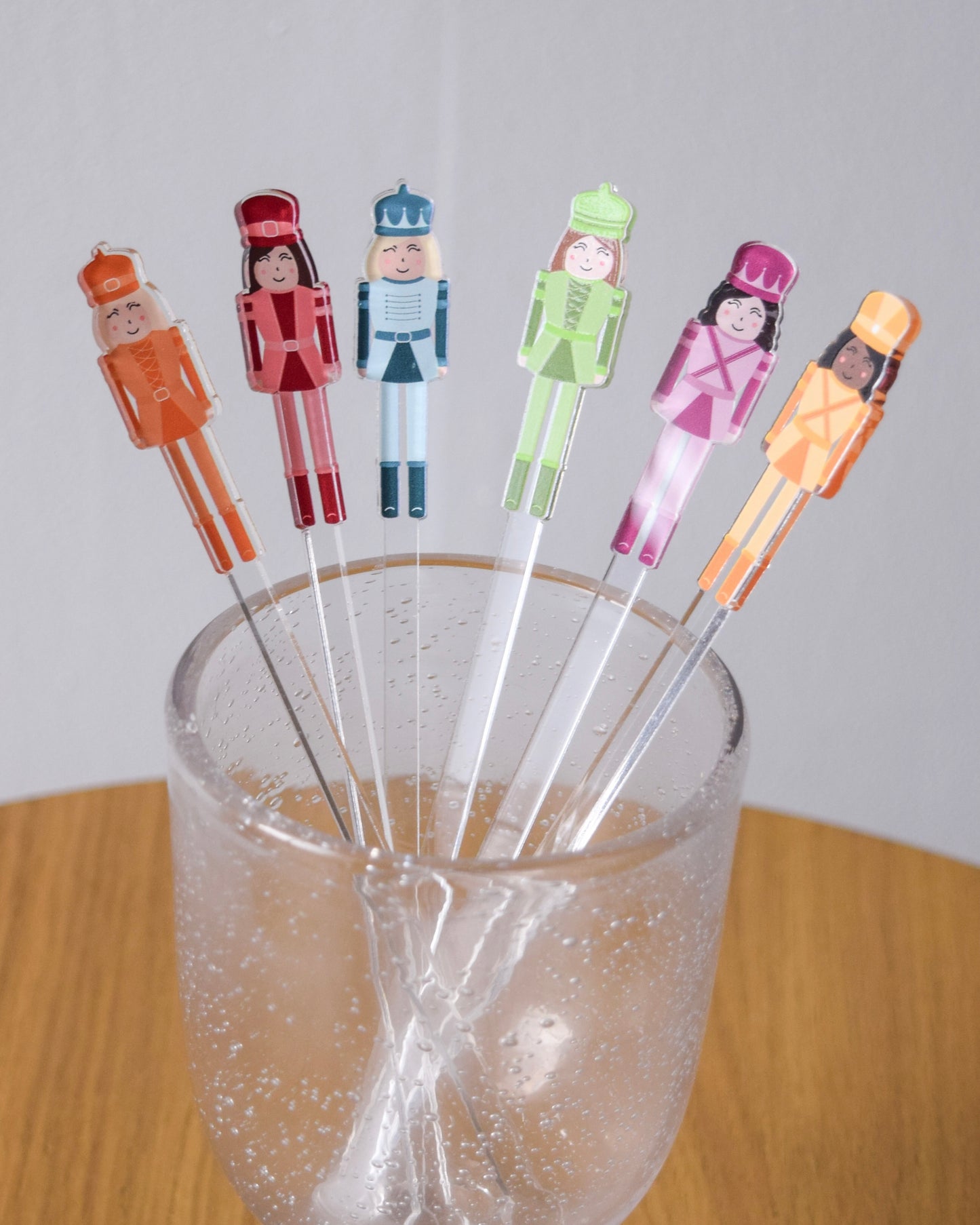 Nutcracker Stir Sticks Set of 6