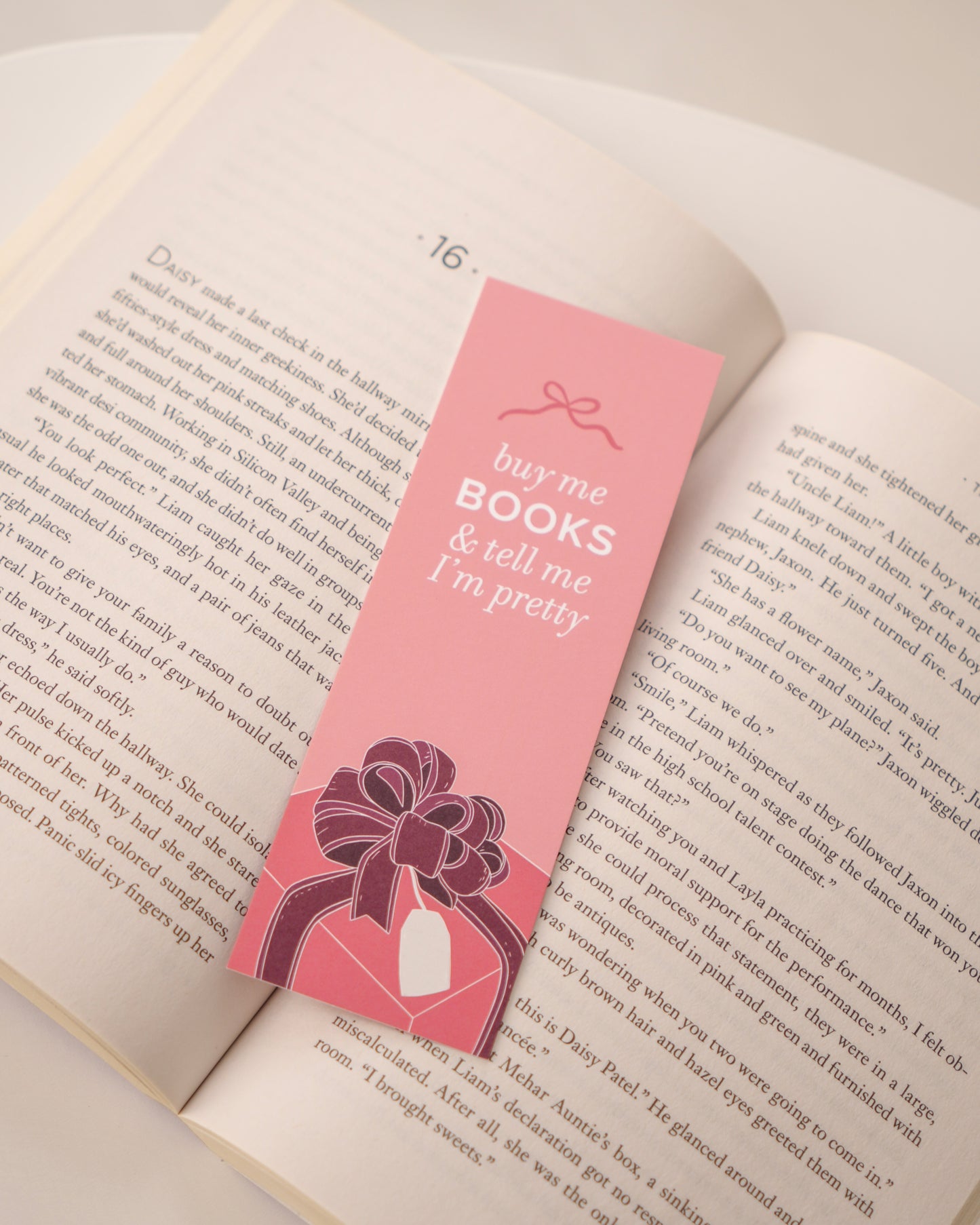 Buy Me Books Pink Bookmark - February Monthly Mini Collection