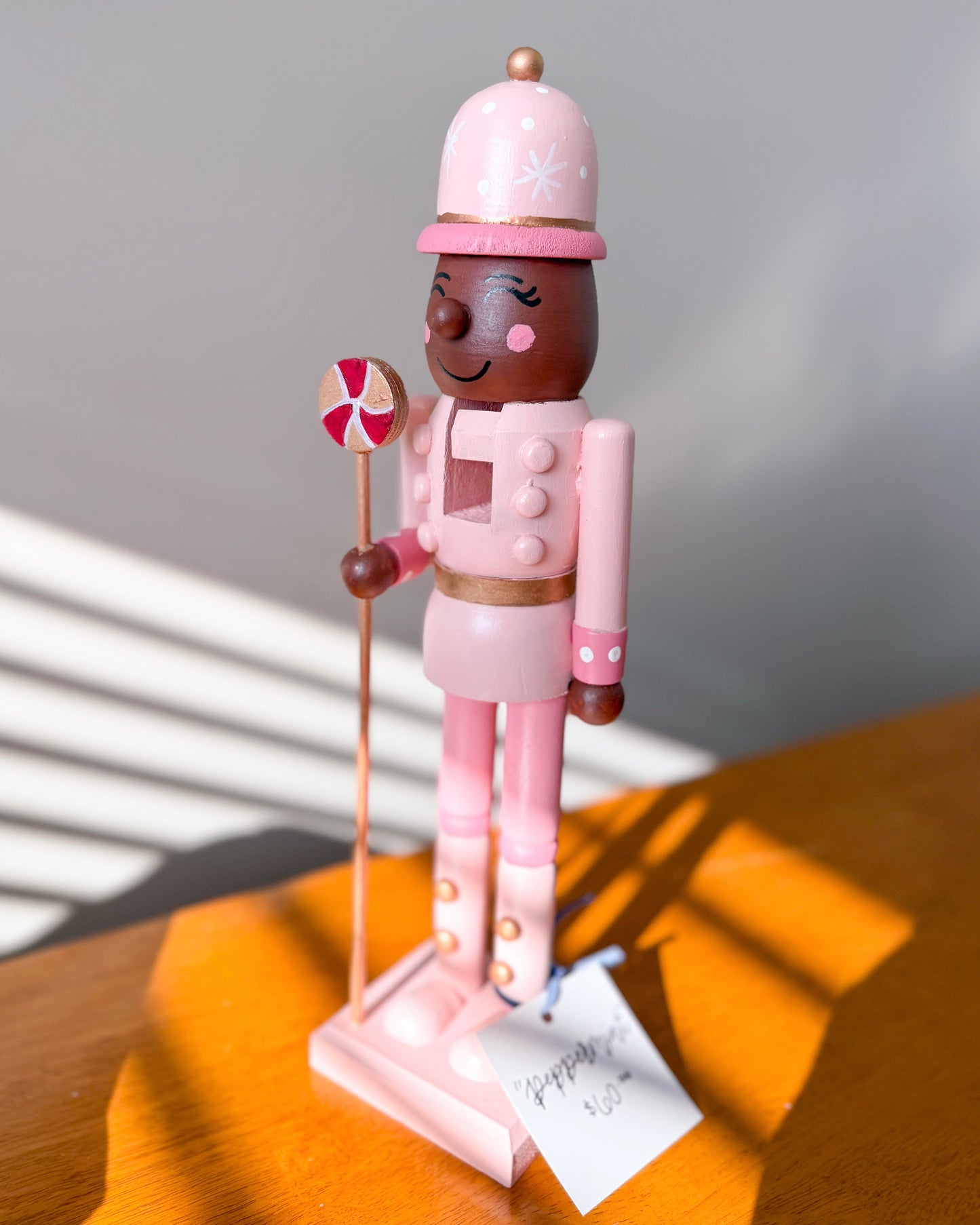 "Peppermint" Hand Painted Nutcracker - 14"