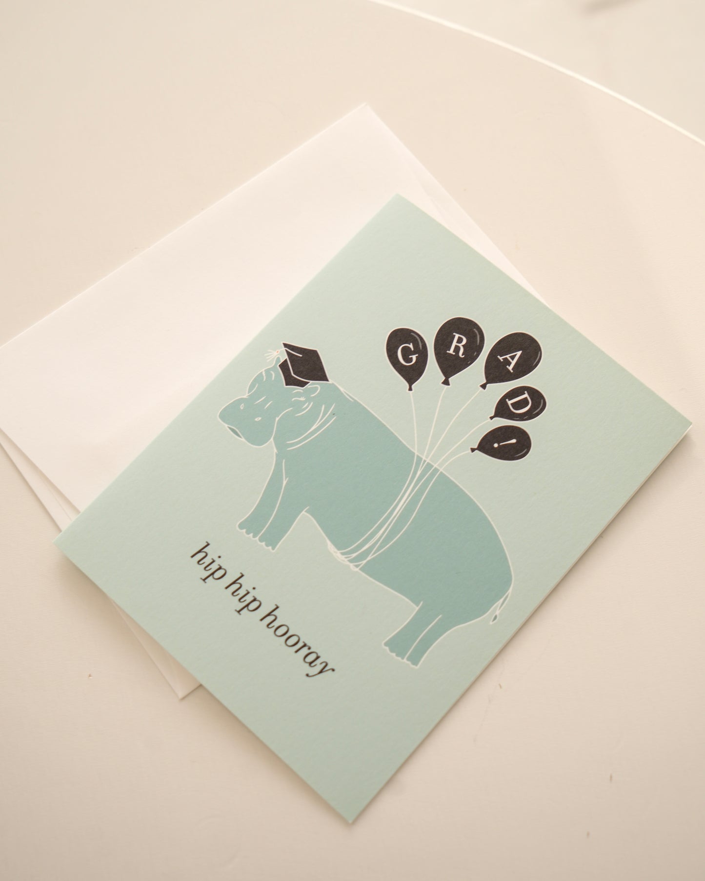 Hippo Graduation Card Greeting Card
