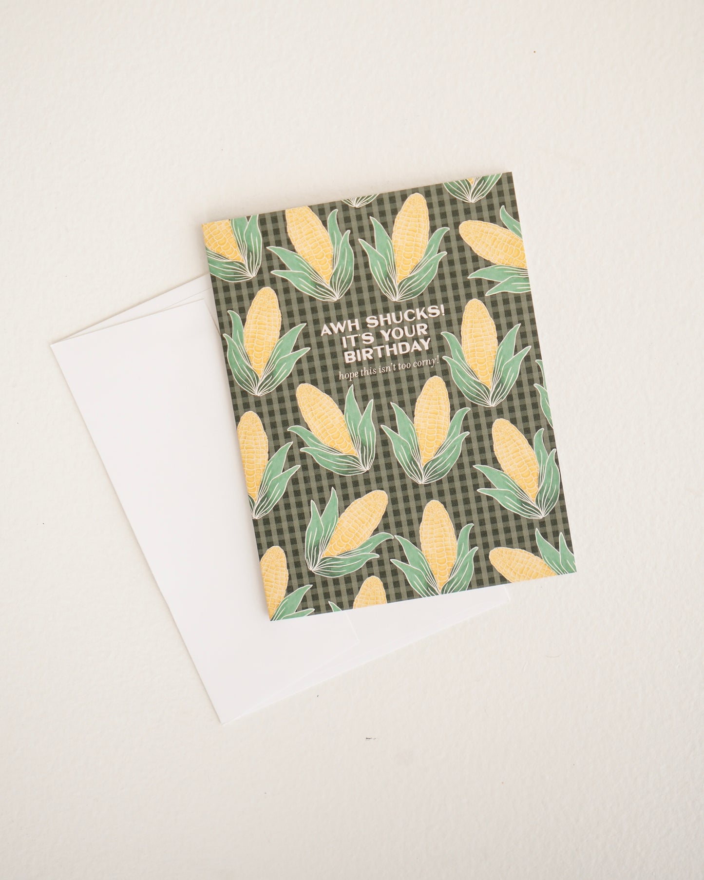 Awh Shucks Corn Birthday Greeting Card