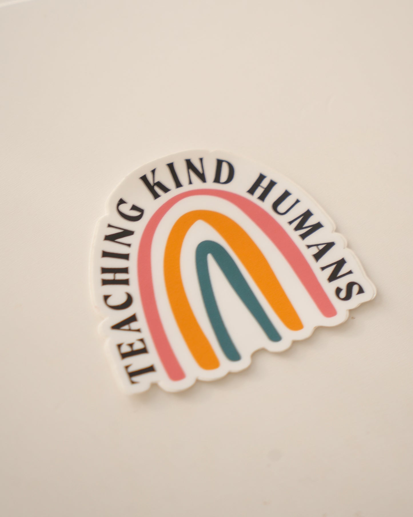 Teaching Kind Humans Rainbow Sticker