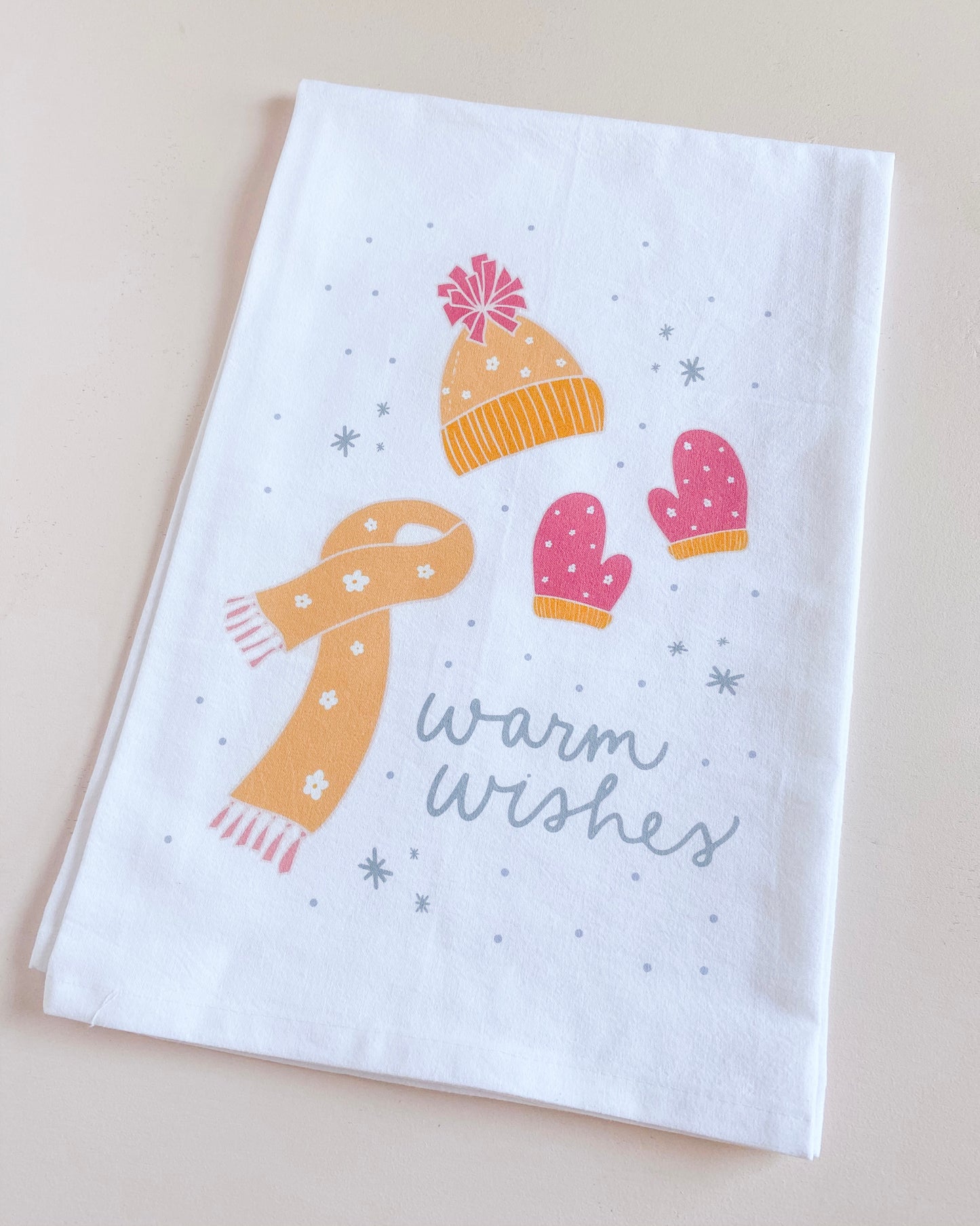 Warm Wishes Tea Towel