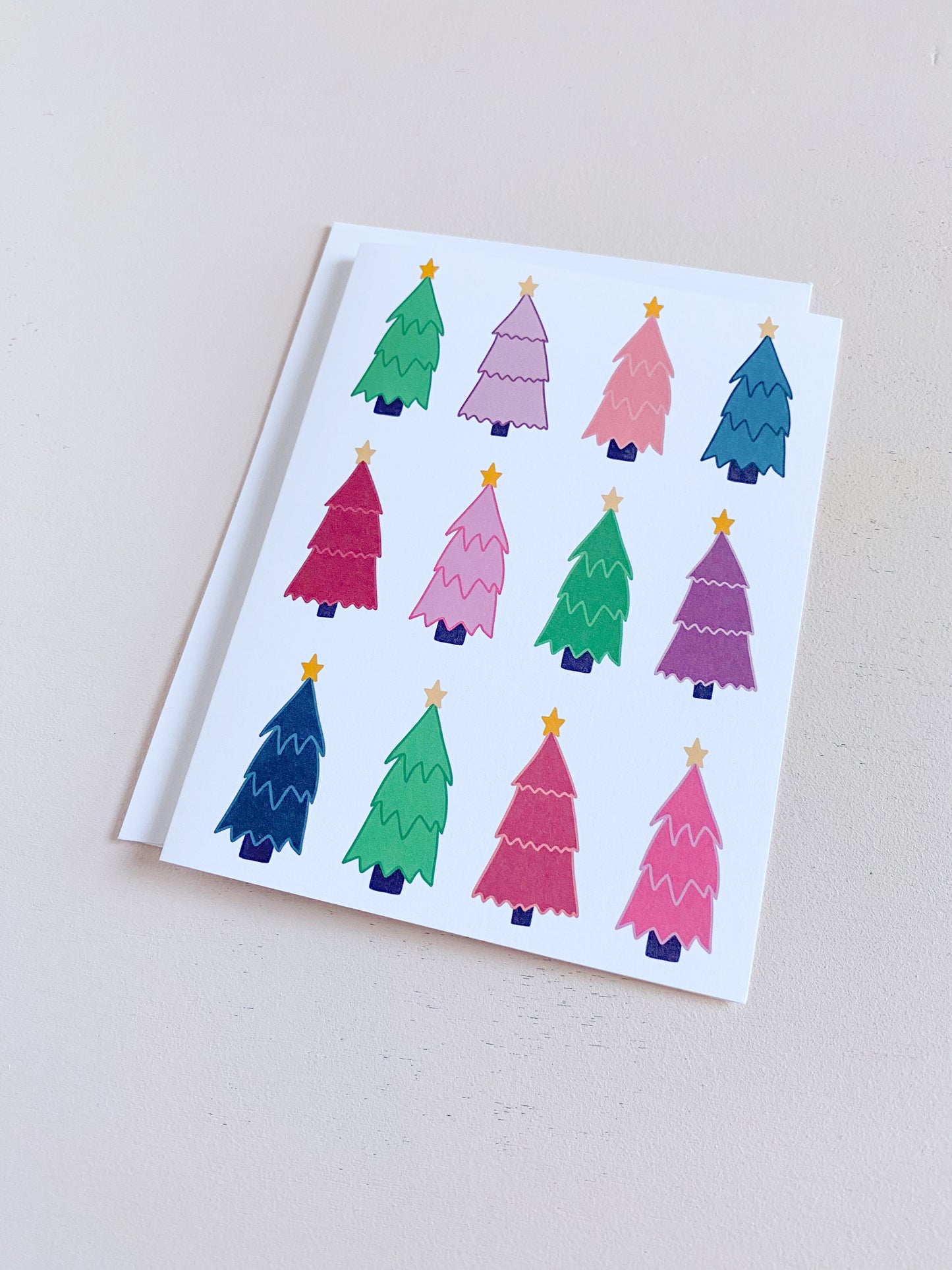 Colorful Trees Greeting Card