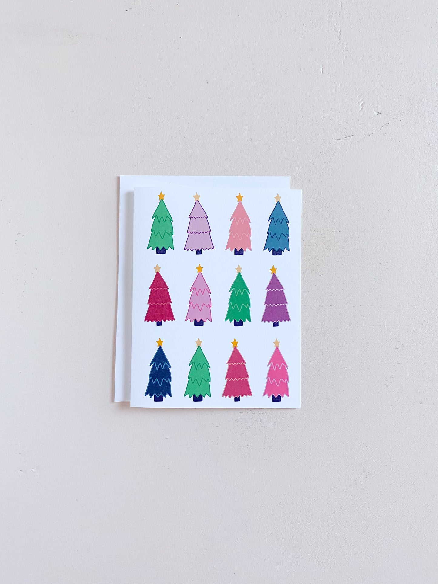 Colorful Trees Greeting Card
