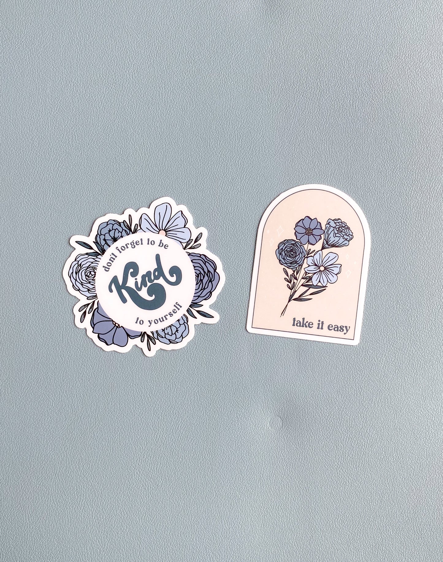 Blue Floral Sticker Pack