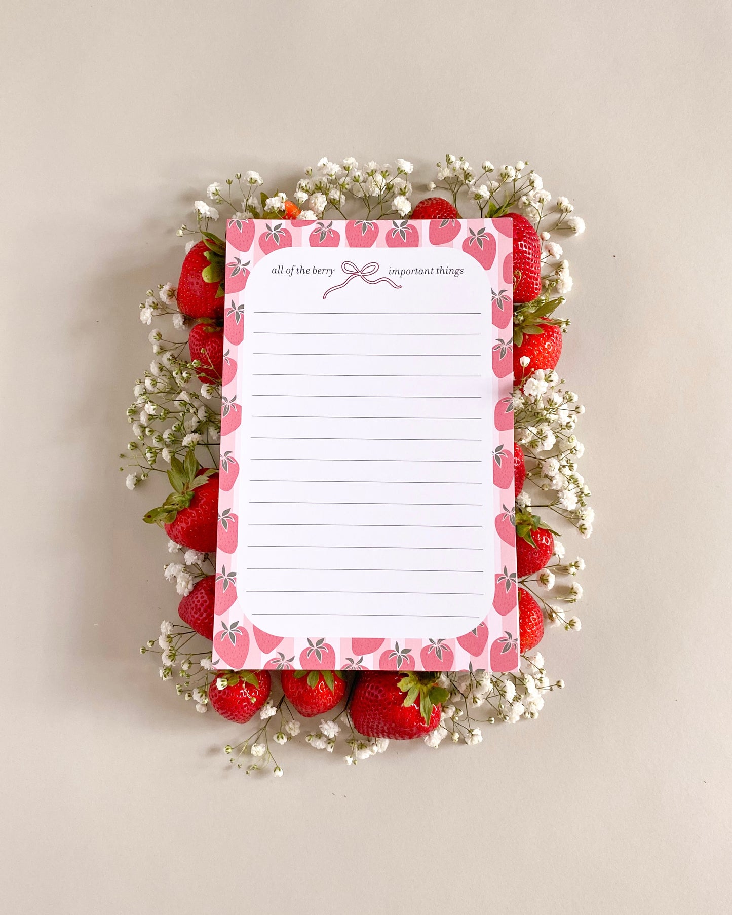 Berry Important Things Notepad