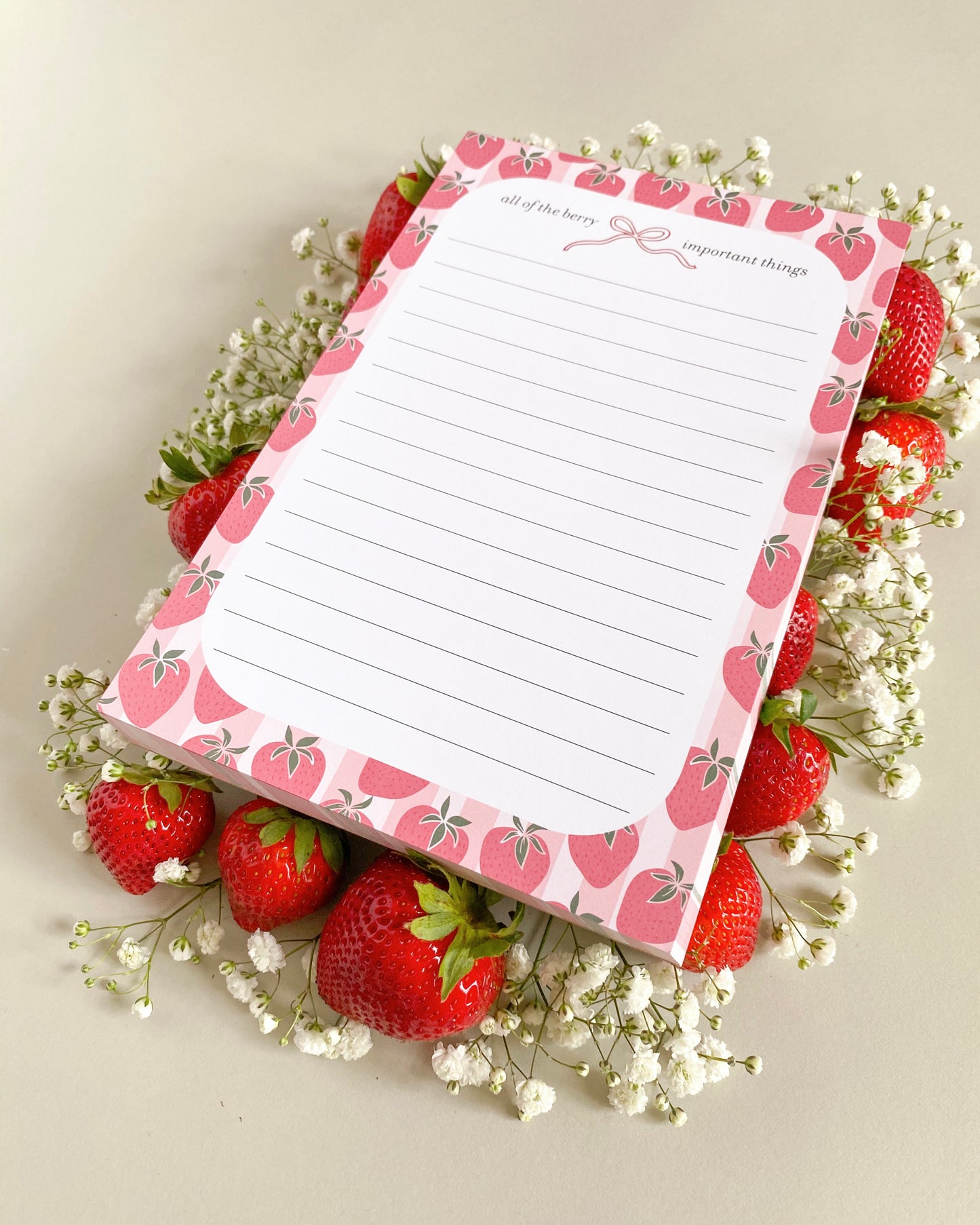 Berry Important Things Notepad