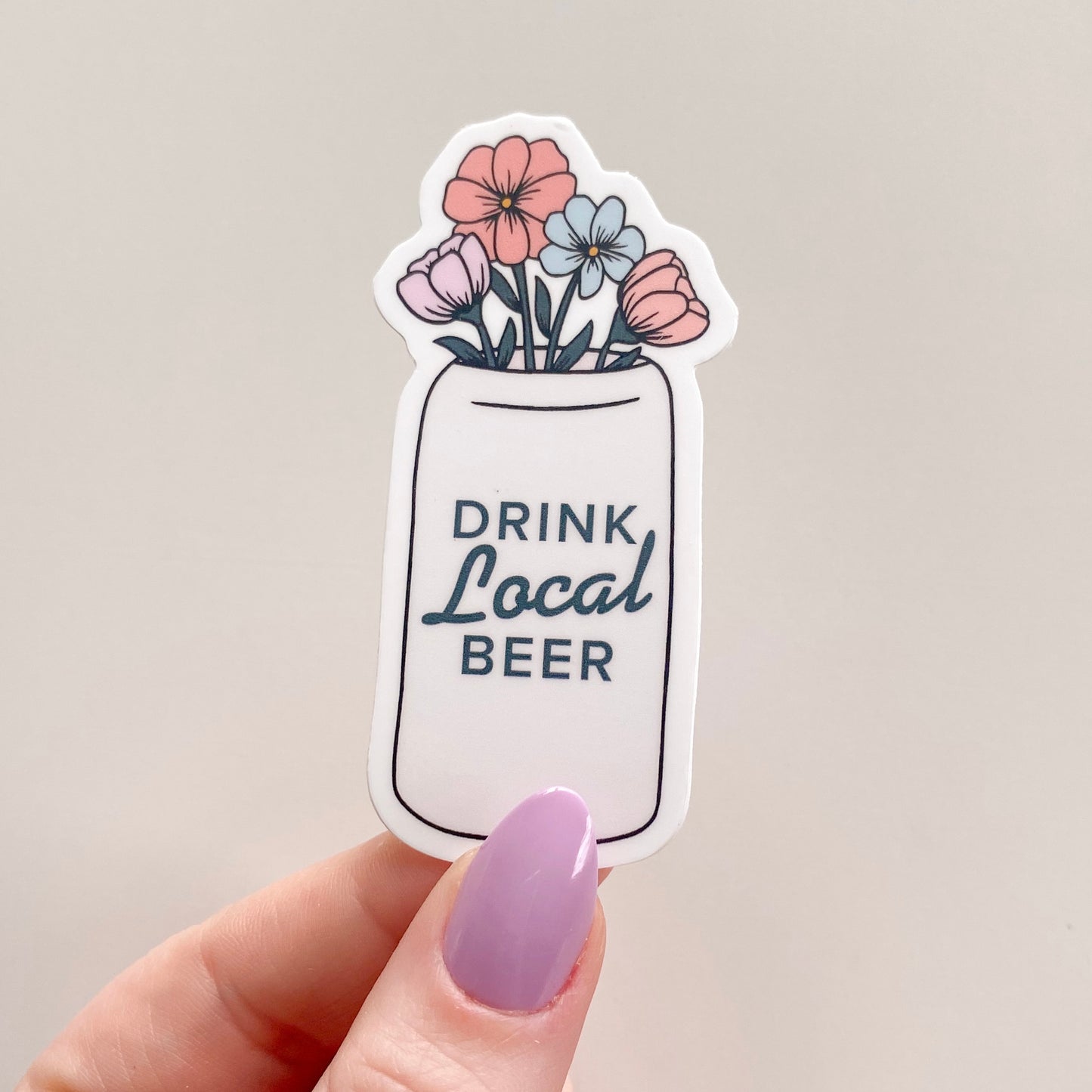 Drink Local Beer Sticker