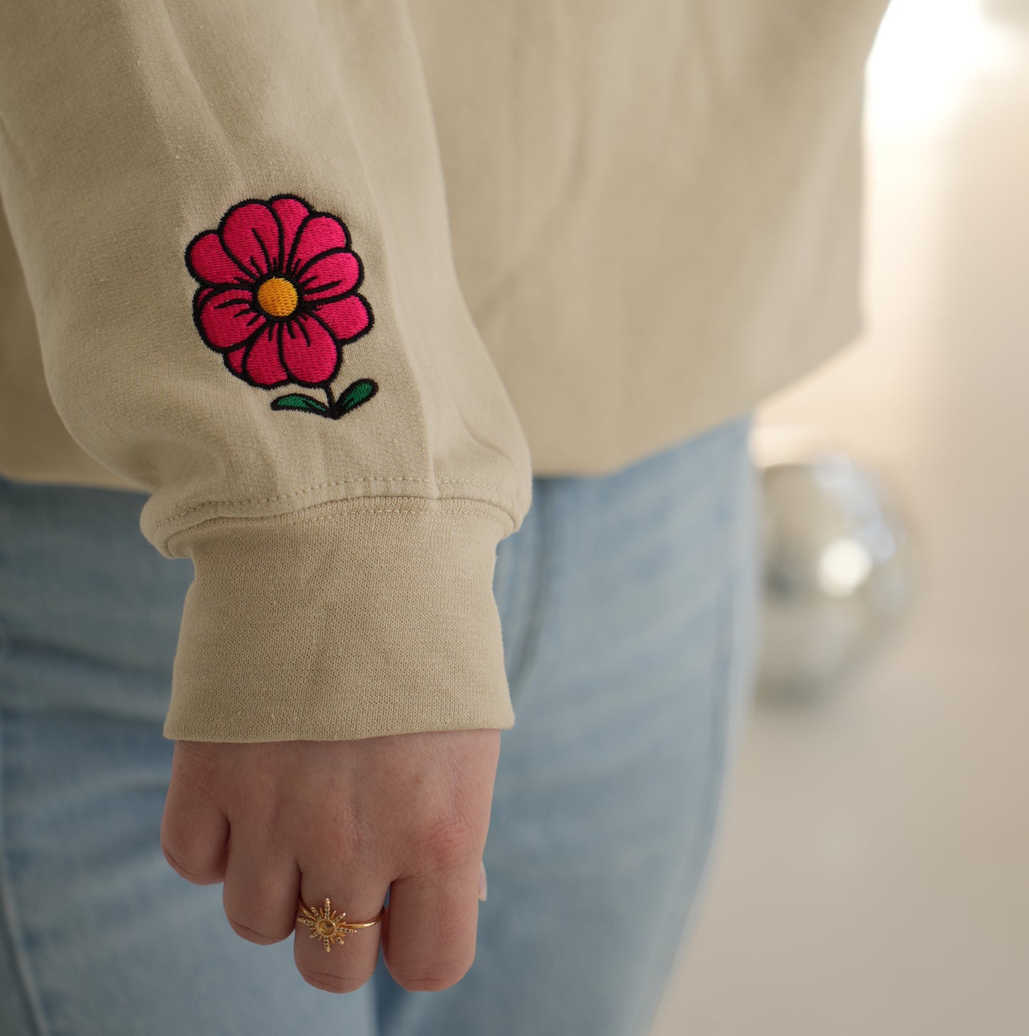 Self Love Embroidered Crewneck
