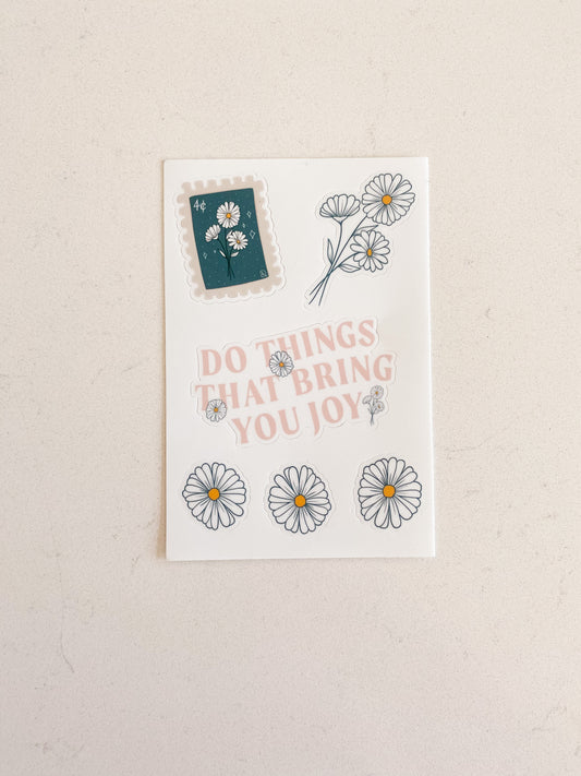 Daisy Sticker Sheet