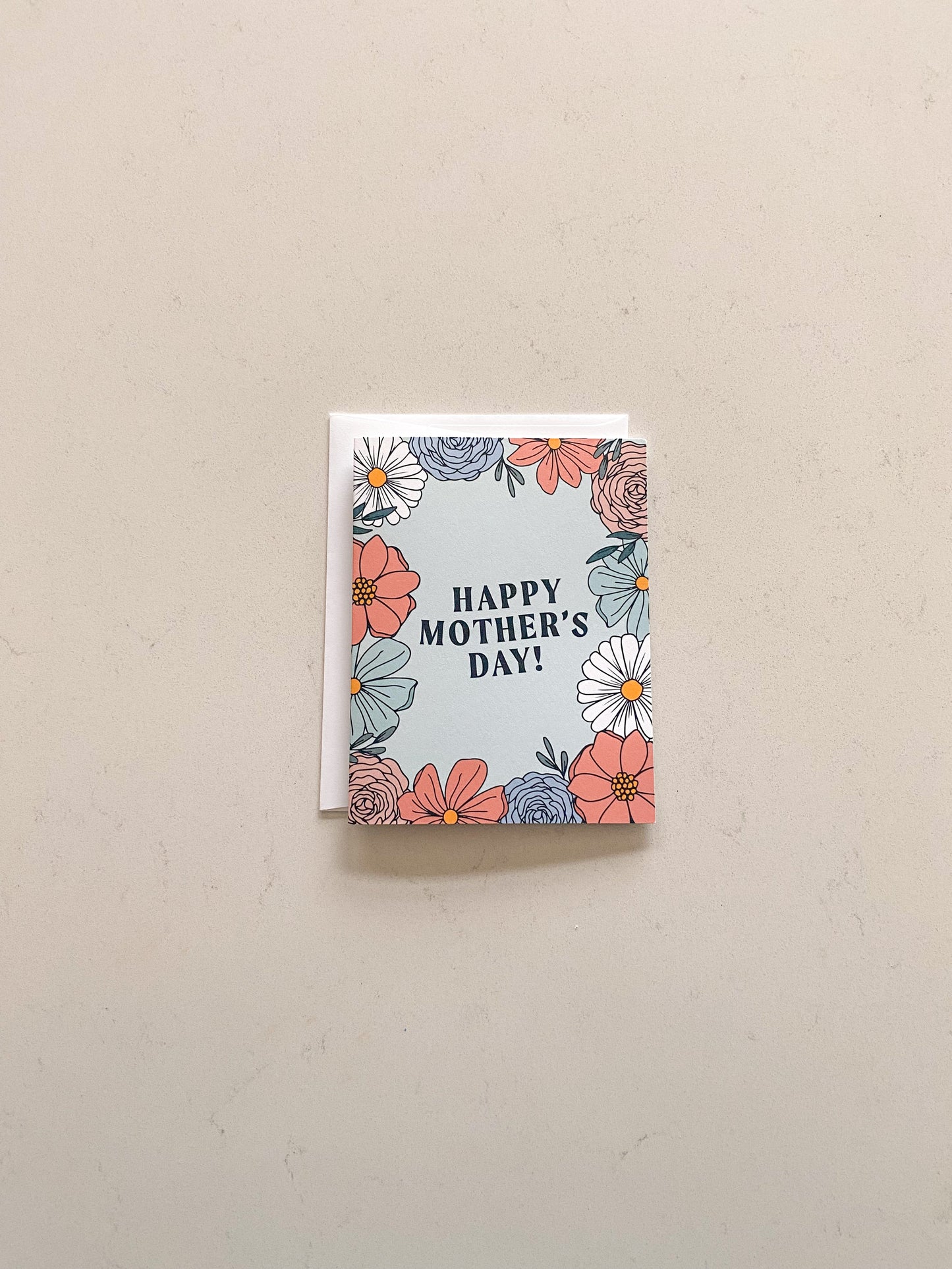 Blue Mother's Day Card