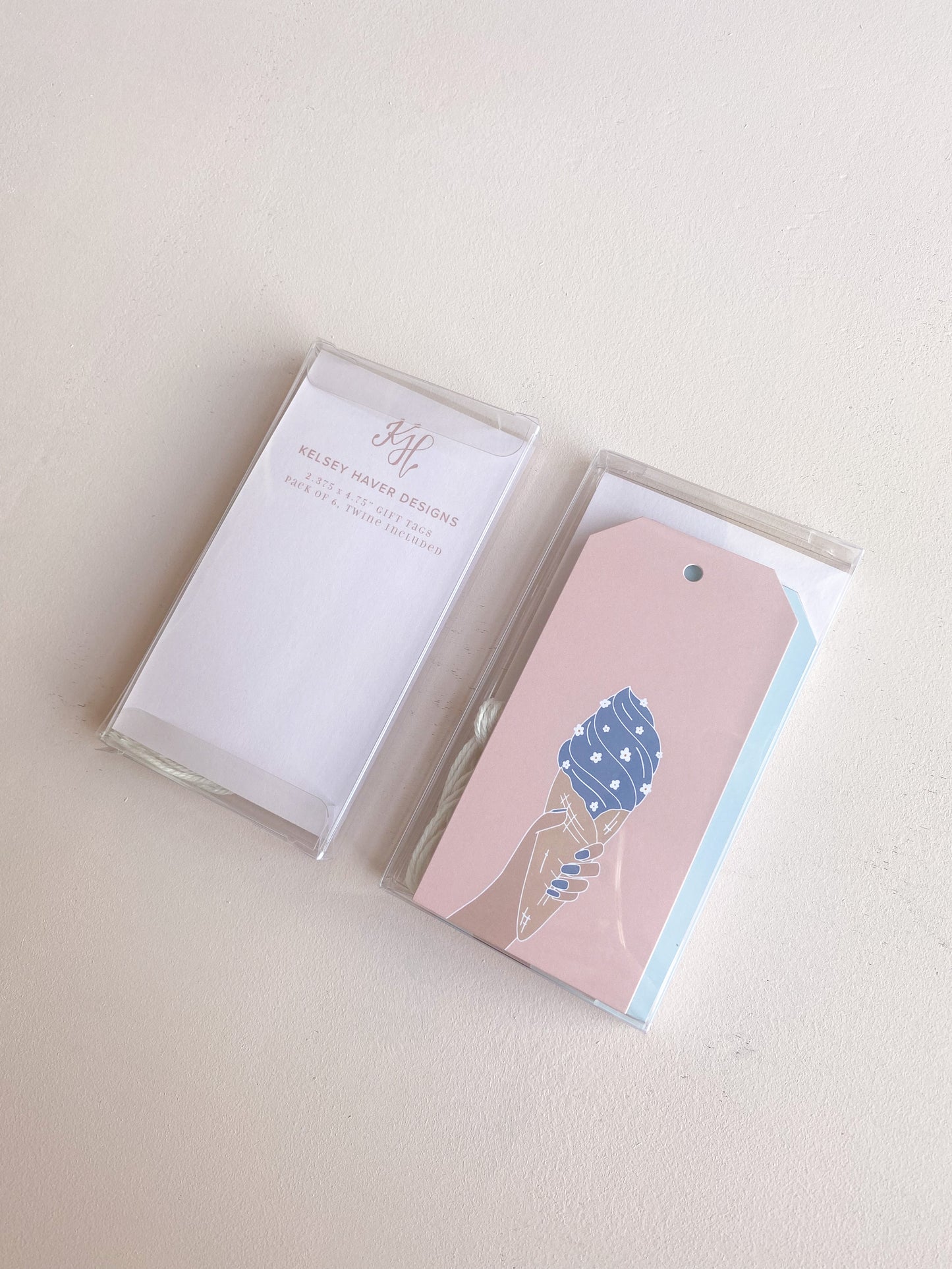 Pack of 6 Ice Cream Gift Tags