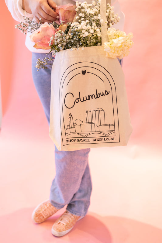 Columbus Canvas Tote Bag
