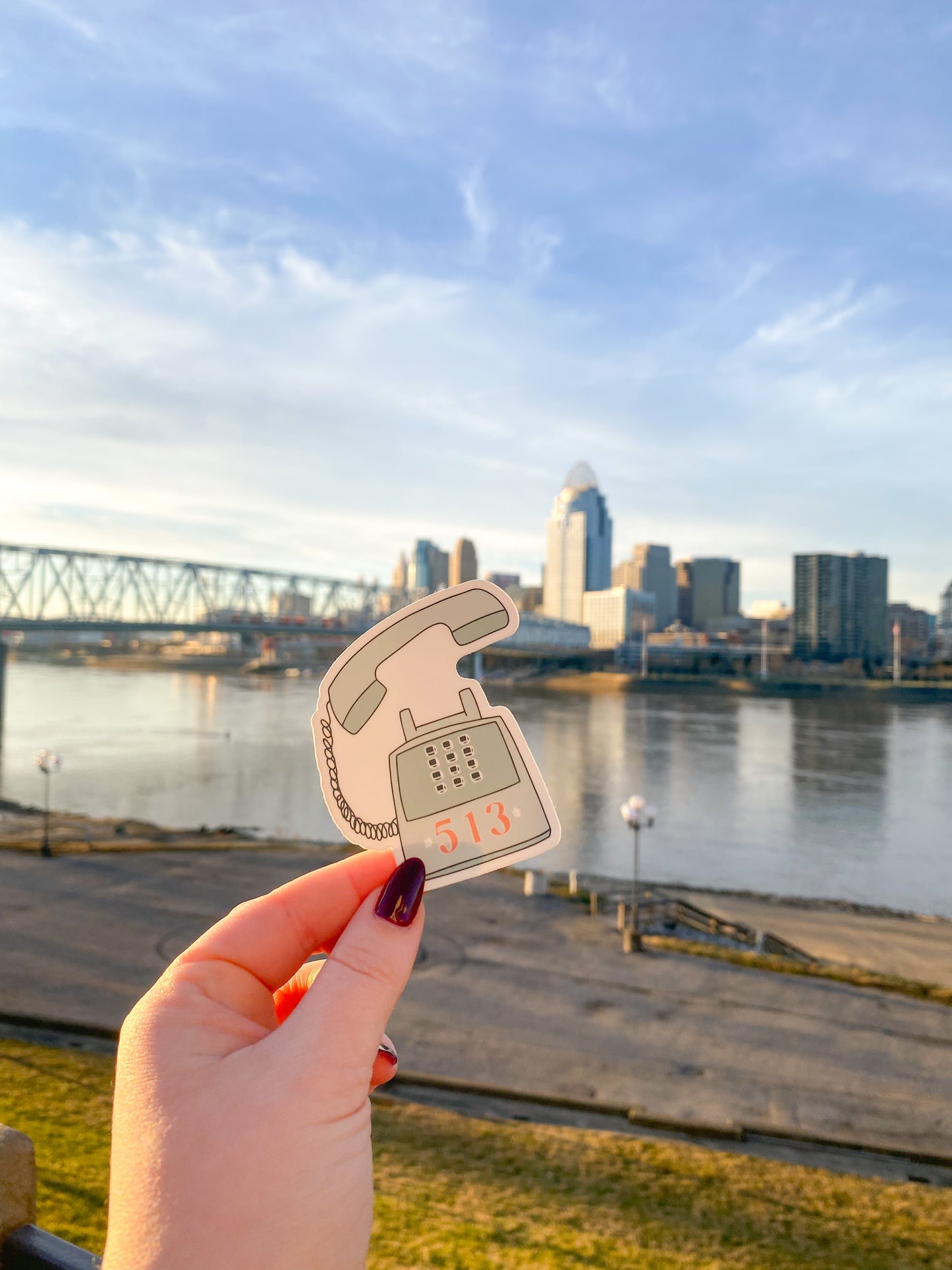 513 Cincinnati Area Code Sticker