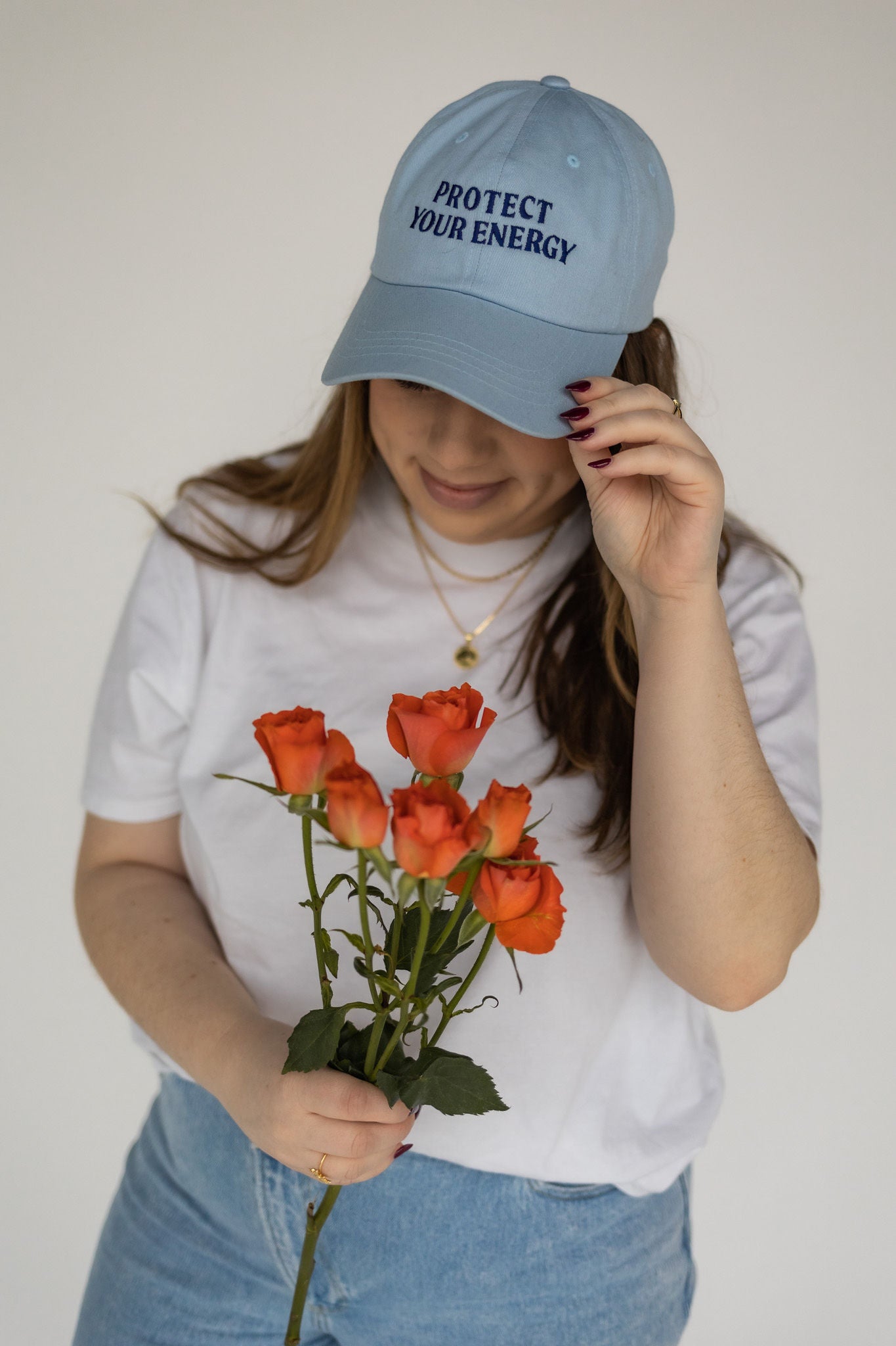 Protect Your Energy Embroidered Adjustable Hat