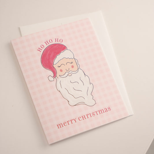 Ho Ho Ho Santa Greeting Card