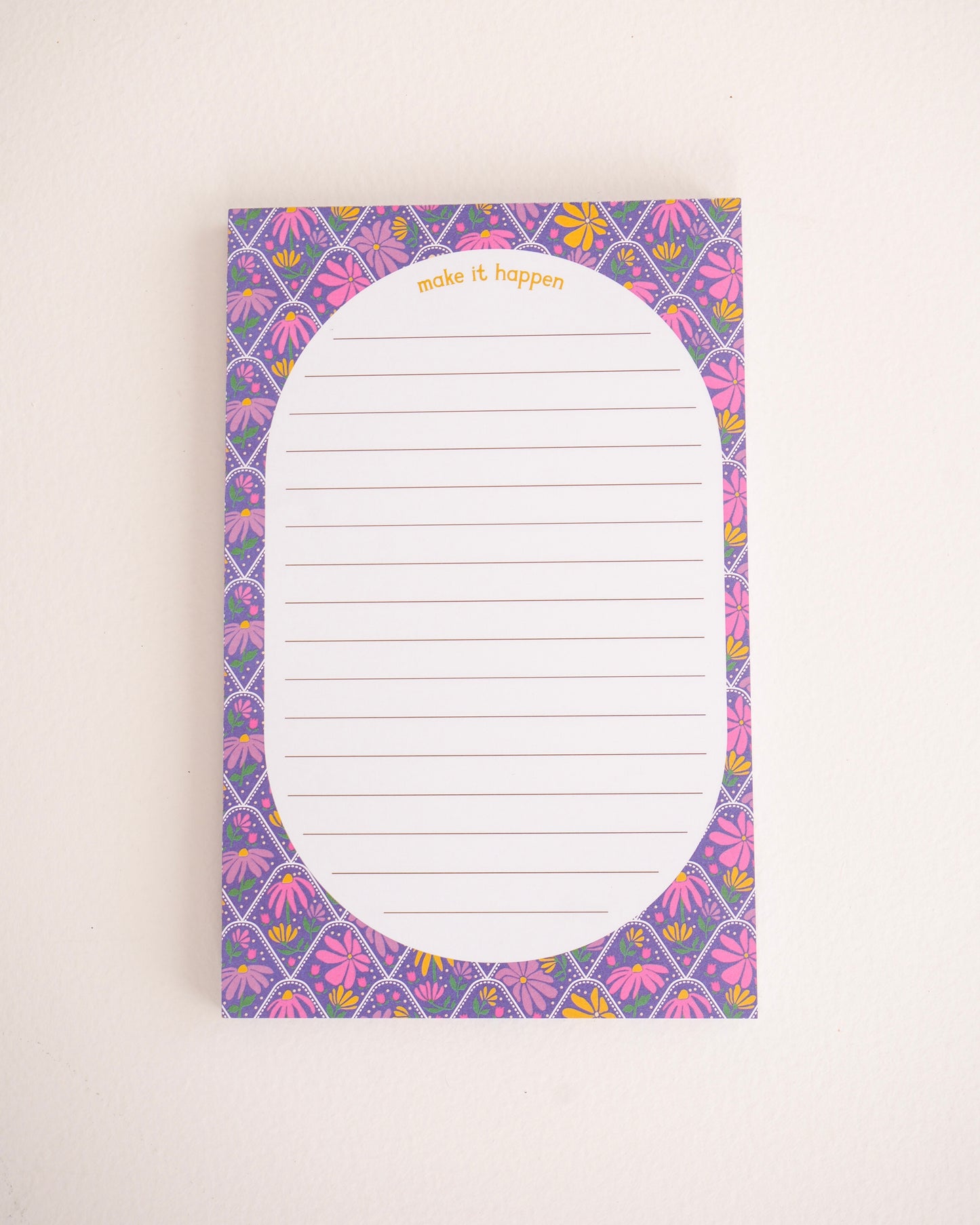 Make it Happen Bold Blooms Notepad
