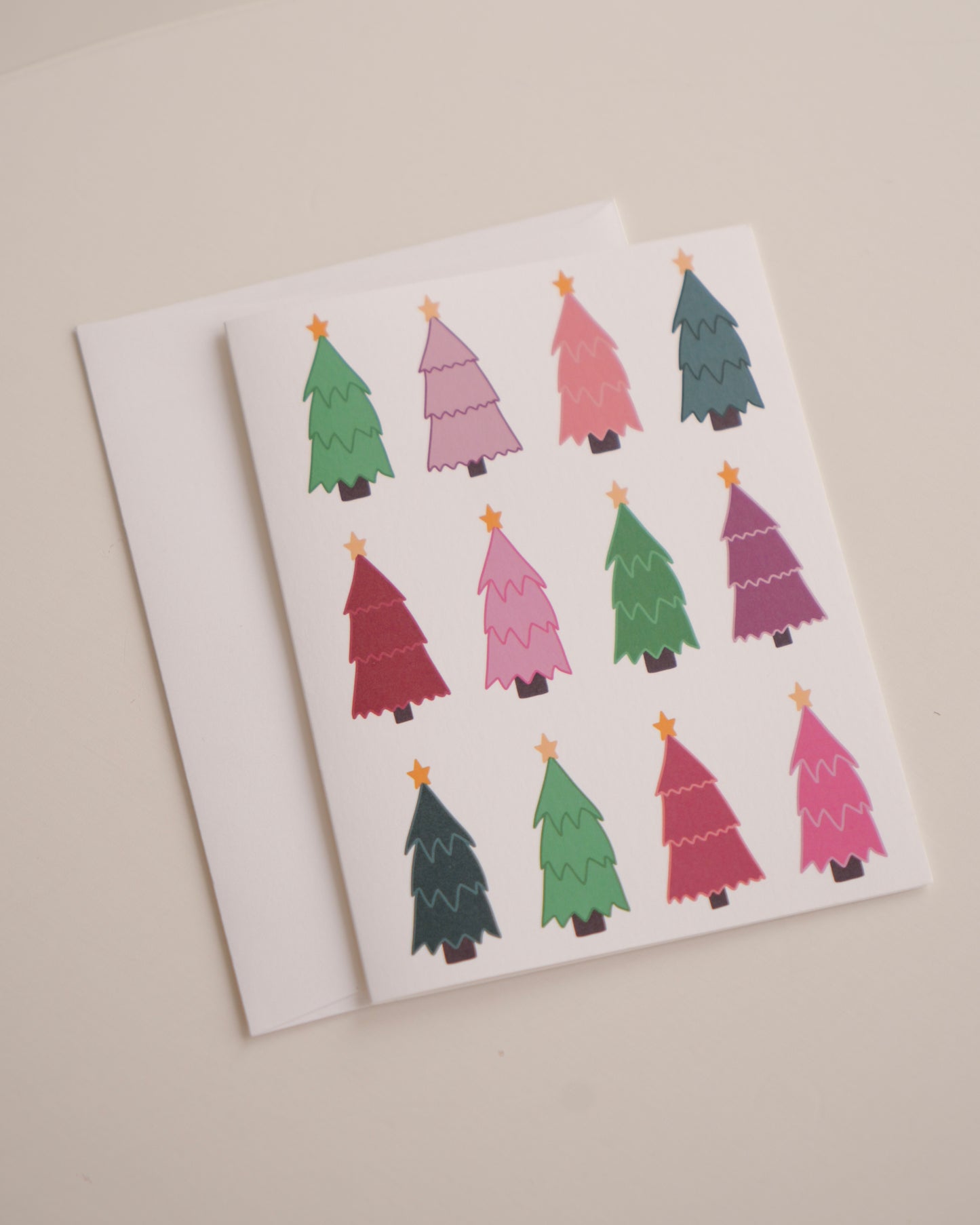 Colorful Trees Greeting Card
