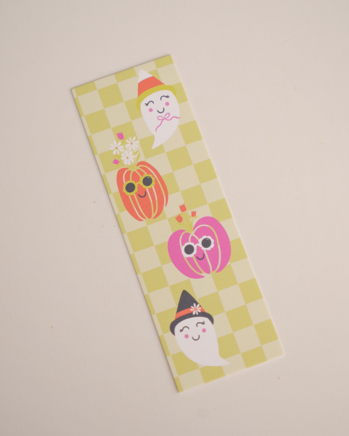 Halloween Checkered Bookmark
