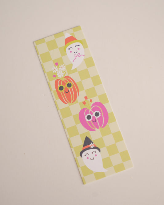 Halloween Checkered Bookmark