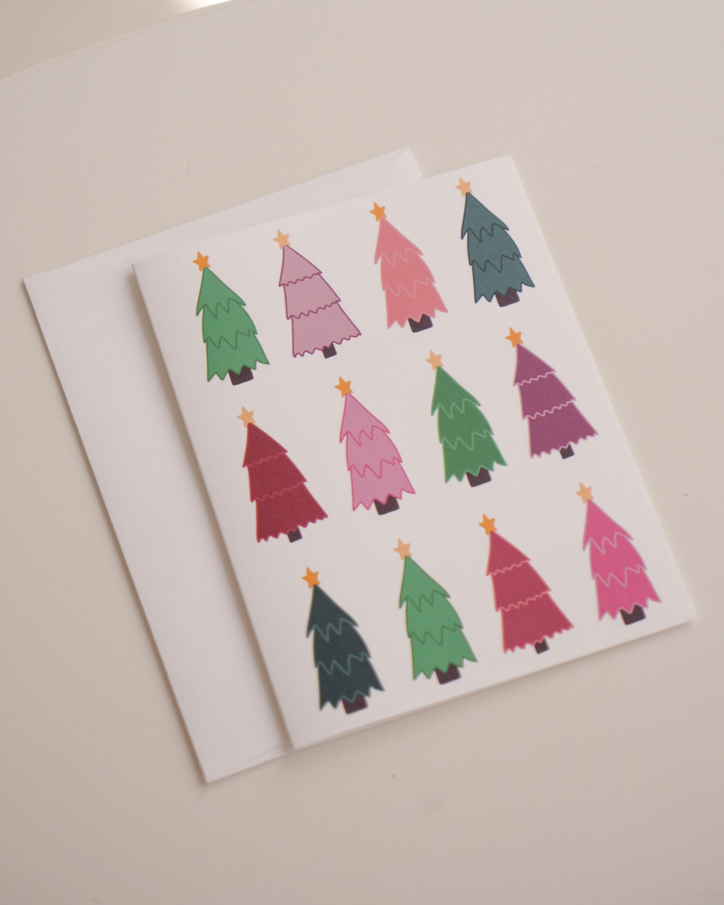Colorful Trees Greeting Card