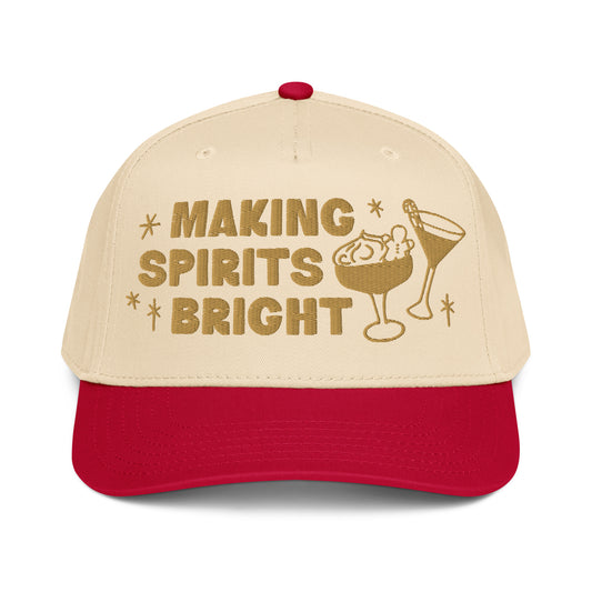 Making Spirits Bright Holiday Red Hat