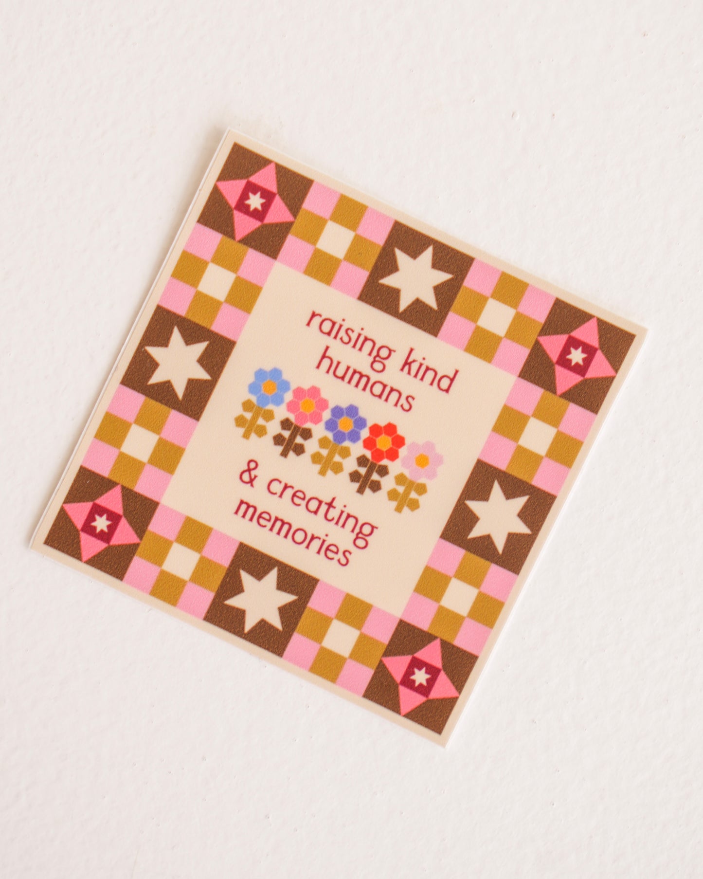 Raising Kind Humans Morning Blooms Sticker