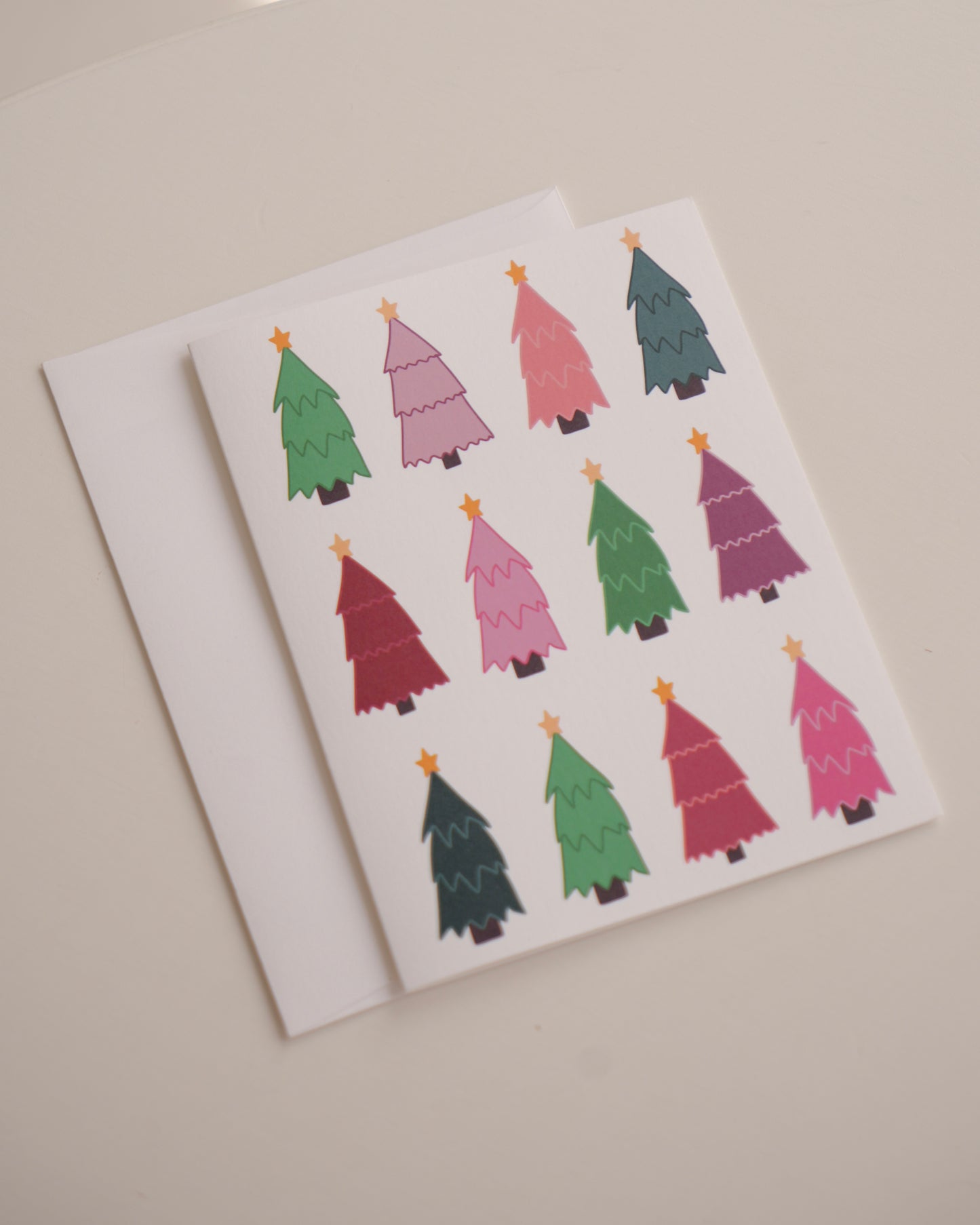 Colorful Trees Greeting Card