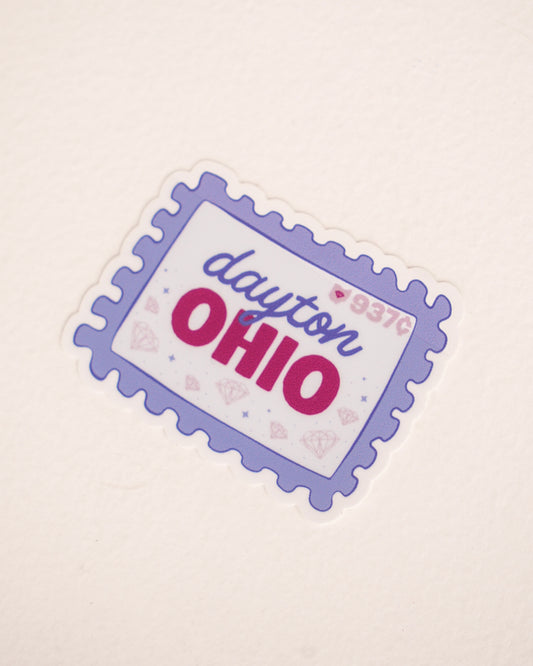 Dayton Gem City Stamp Sticker