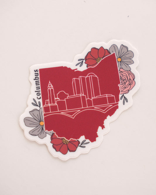 Columbus Floral Sticker