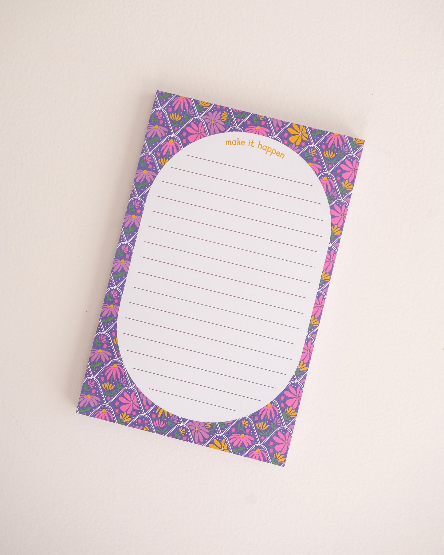 Make it Happen Bold Blooms Notepad