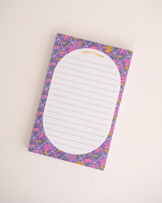 Make it Happen Bold Blooms Notepad