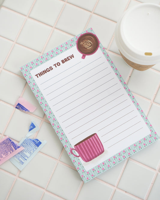 Things to Brew Coffee Notepad