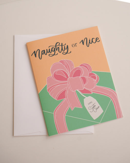 Naughty or Nice Greeting Card