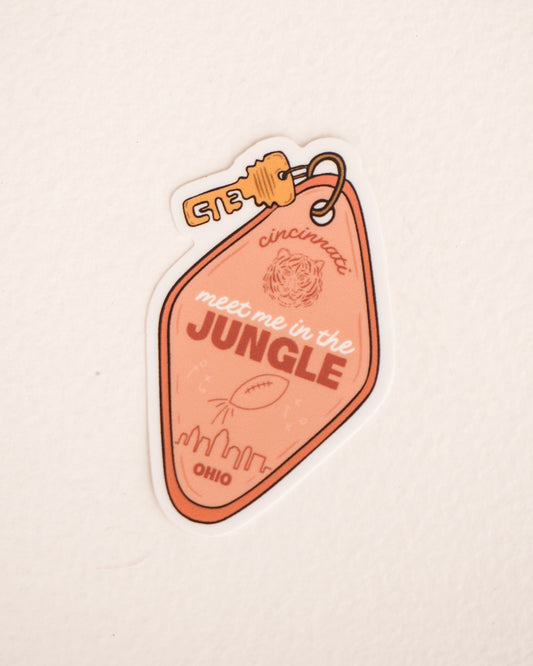 Meet Me in the Jungle Cincinnati Keychain Sticker