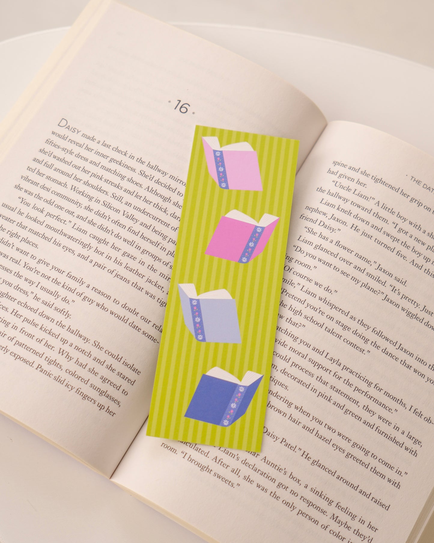 Striped Reader Bookmark - January Monthly Mini Collection