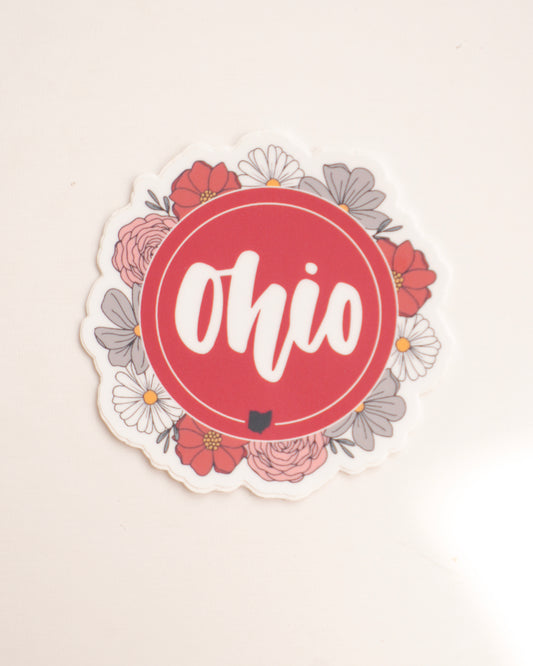 Ohio Floral Sticker