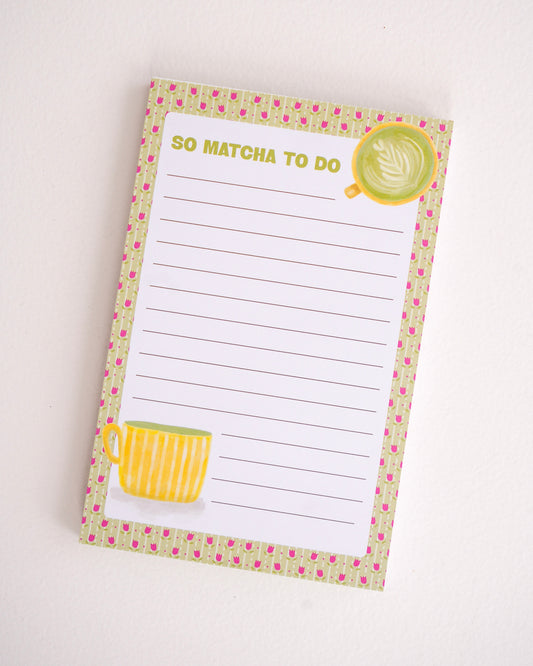 So Matcha To Do Matcha Notepad