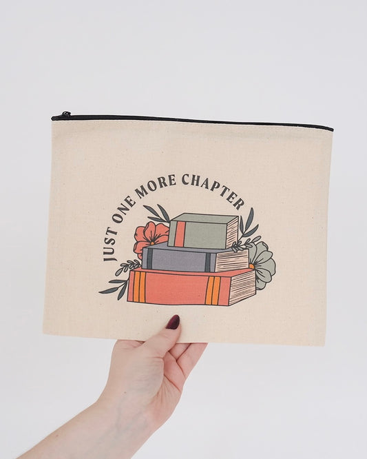 Just One More Chapter Book Pouch