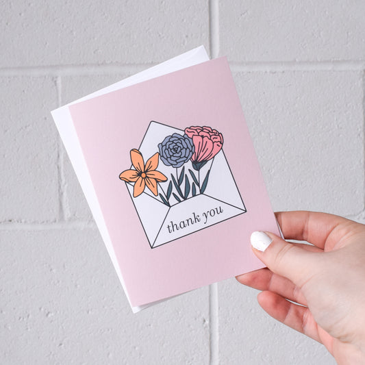 Floral Thank You Greeting Card