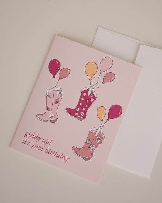 Cowgirl Birthday Greeting Card