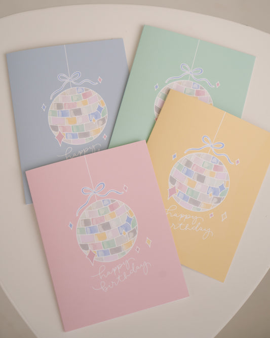 Disco Birthday Greeting Card