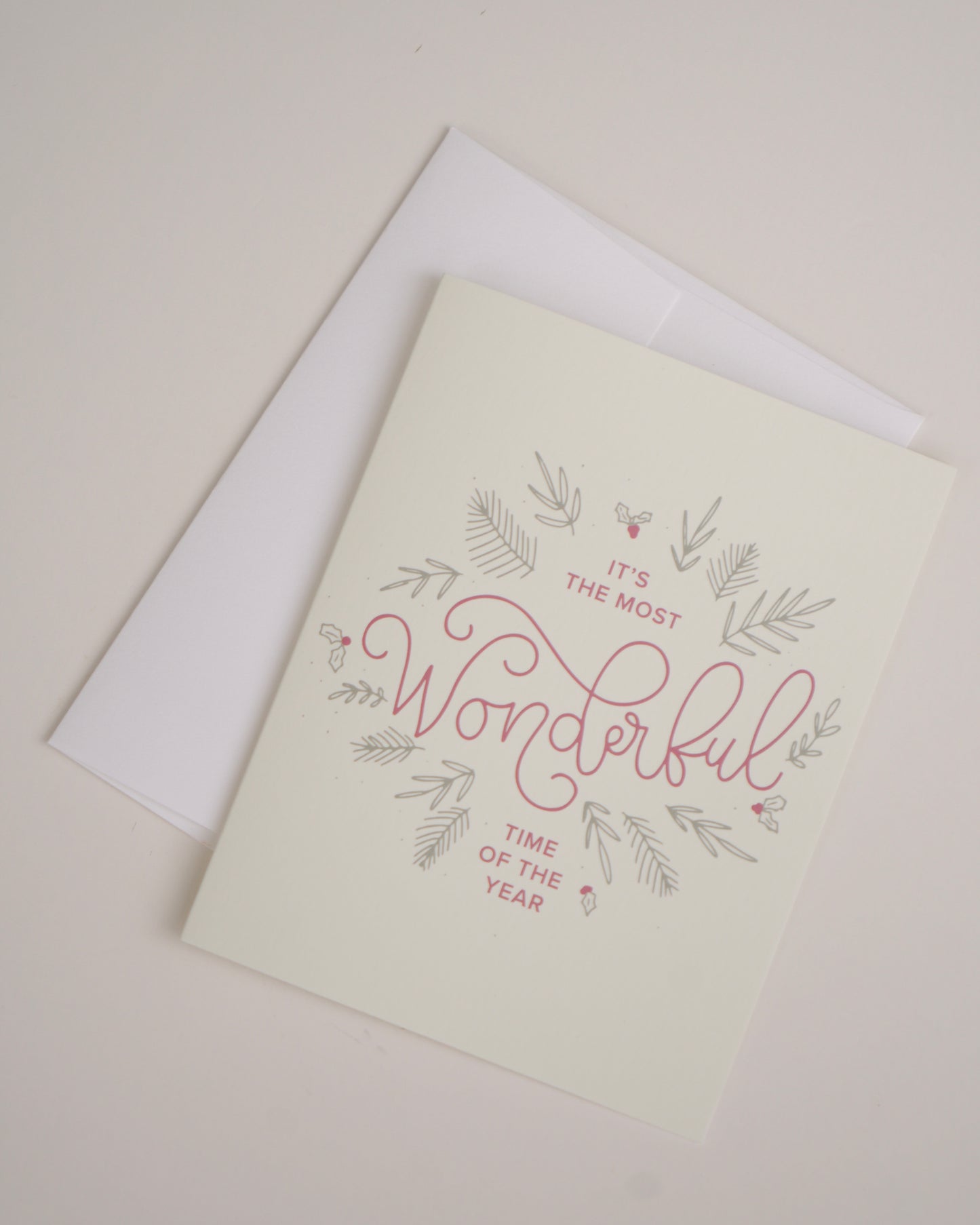 Wonderful Time of the Year Christmas Greeting Card