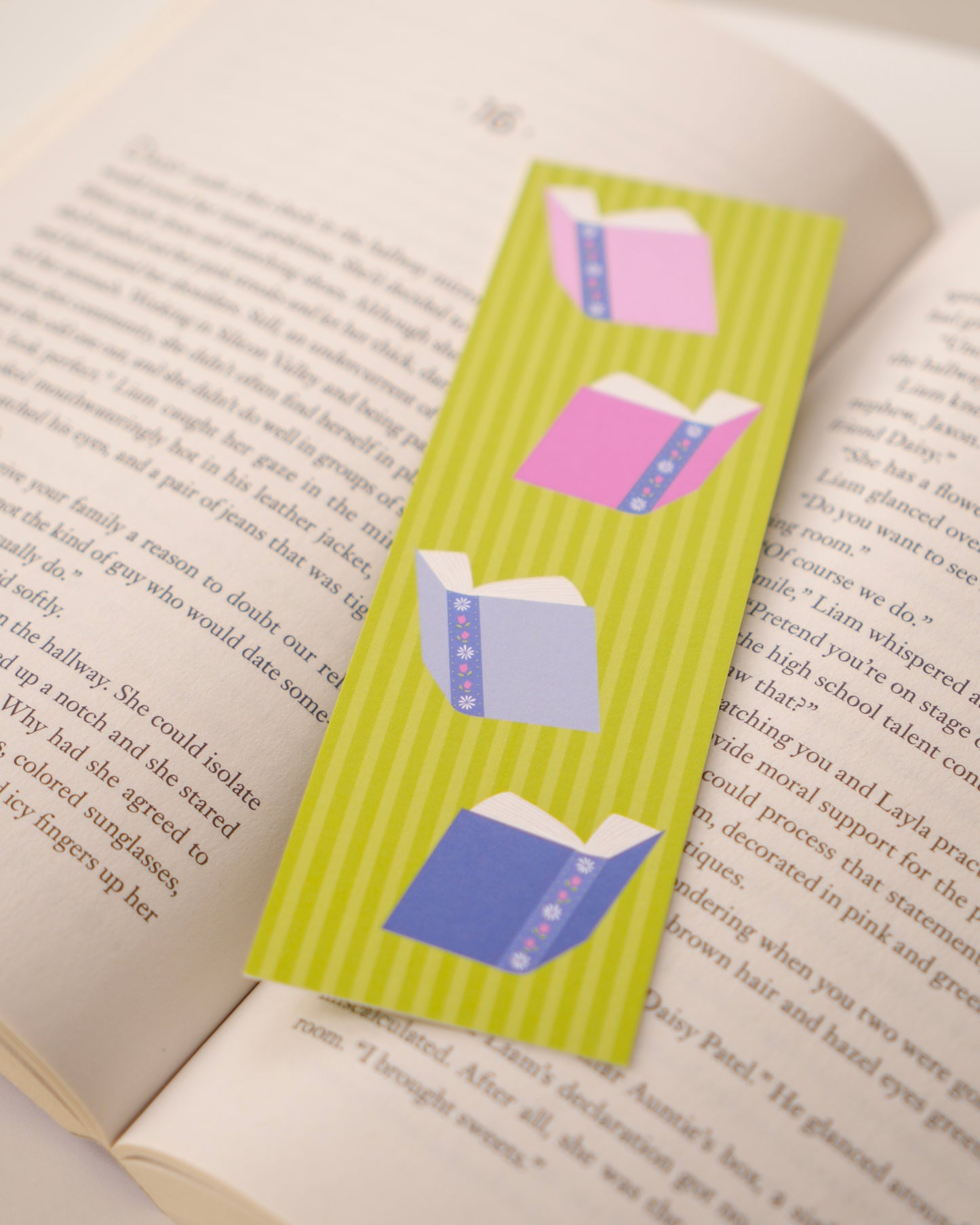 Striped Reader Bookmark - January Monthly Mini Collection