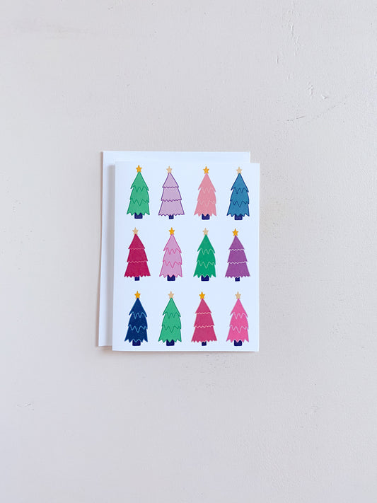 Colorful Trees Greeting Card