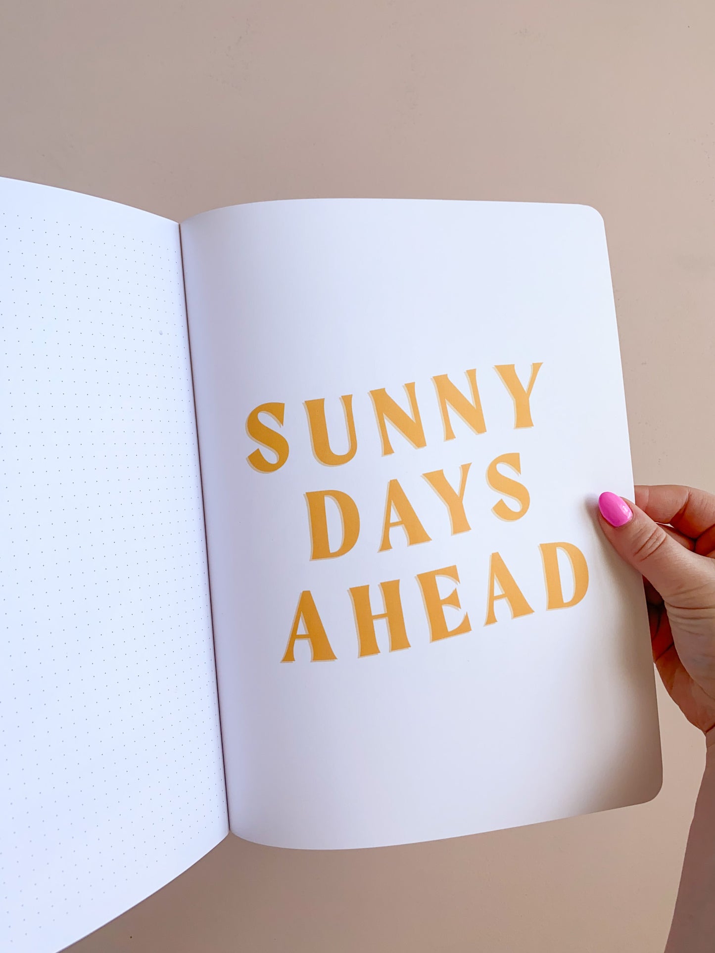 Large Sunflower Dot-Grid Notebook