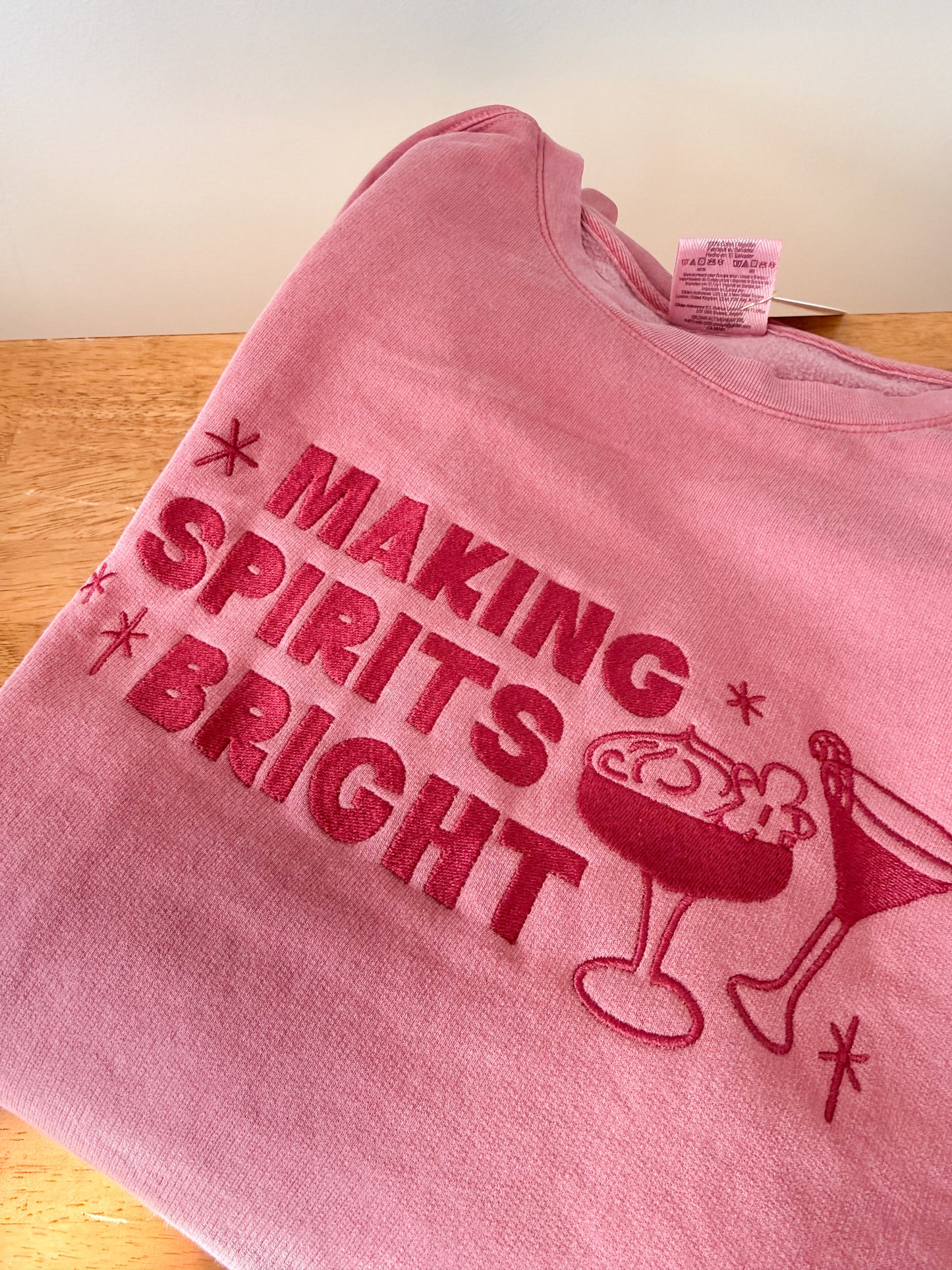 Making Spirits Bright Comfort Colors Crewneck
