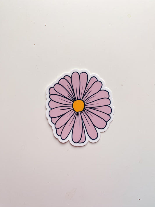 Purple Daisy Sticker